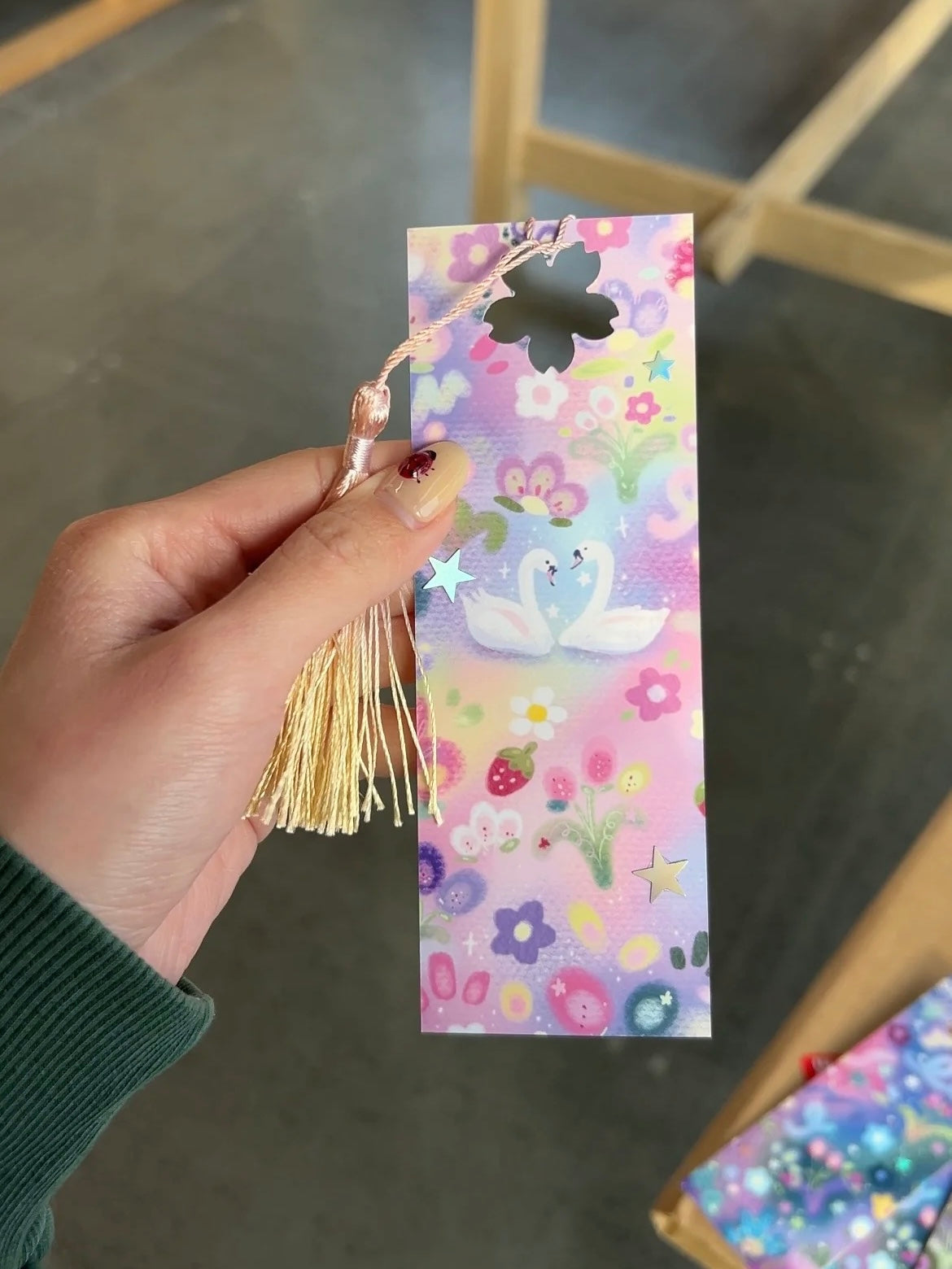 Double-sided bookmark: Lakeside